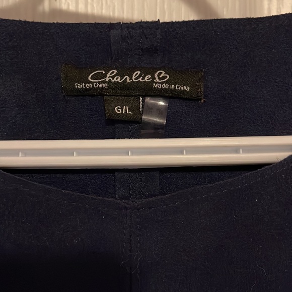 Blue knee length 3/4 sleeves dress - Picture 3 of 7